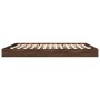 Oak brown engineered wood bed frame 200x200 cm by vidaXL, Beds and slatted bases - Ref: Foro24-841999, Price: 95,19 €, Discou...