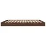 Oak brown engineered wood bed frame 200x200 cm by vidaXL, Beds and slatted bases - Ref: Foro24-841999, Price: 94,26 €, Discou...
