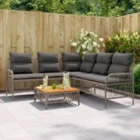 Set de sofás de jardín con cojines 2 pzas ratán sintético gris by vidaXL, Garden sets - Ref: Foro24-368734, Price: 386,57 €, ...