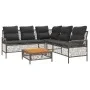 Set de sofás de jardín con cojines 2 pzas ratán sintético gris by vidaXL, Garden sets - Ref: Foro24-368734, Price: 386,57 €, ...