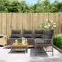 Set de sofás de jardín con cojines 2 pzas ratán sintético gris by vidaXL, Garden sets - Ref: Foro24-368734, Price: 394,17 €, ...