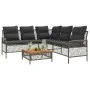 Set de sofás de jardín con cojines 2 pzas ratán sintético gris by vidaXL, Garden sets - Ref: Foro24-368734, Price: 386,57 €, ...