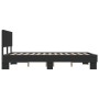 Estructura de cama madera de ingeniería y metal negro 120x190cm de vidaXL, Camas y somieres - Ref: Foro24-3280202, Precio: 14...