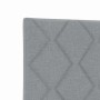 Estructura de cama con cabecera Gris claro 180 x 200 cm tela