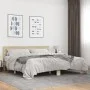 Estructura cama madera ingeniería metal roble Sonoma 180x200 cm de vidaXL, Camas y somieres - Ref: Foro24-3280178, Precio: 15...