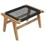 Lounger with footrest solid teak wood and rope by vidaXL, Loungers - Ref: Foro24-49368, Price: 205,22 €, Discount: %