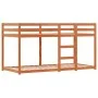 Bunk bed with curtains solid blue pine wood 75x190 cm by vidaXL, Beds and slatted bases - Ref: Foro24-3283926, Price: 181,21 ...
