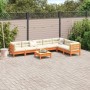 Set de sofás jardín 8 pzas con cojines madera pino marrón cera by vidaXL, Garden sets - Ref: Foro24-3299482, Price: 683,00 €,...