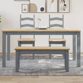 Esstisch Panama aus massivem grauem Kiefernholz 160x80x75 cm. von vidaXL, Küchen- und Esstische - Ref: Foro24-4005706, Preis:...