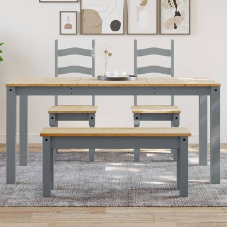 Esstisch Panama aus massivem grauem Kiefernholz 160x80x75 cm. von vidaXL, Küchen- und Esstische - Ref: Foro24-4005706, Preis:...
