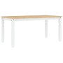 Esstisch Corona aus massiver Kiefer in Weiß 160x80x75 cm. von vidaXL, Küchen- und Esstische - Ref: Foro24-4005719, Preis: 215...
