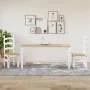 Mesa de comedor Corona madera maciza pino blanco 160x80x75 cm by vidaXL, Kitchen and dining tables - Ref: Foro24-4005719, Pri...