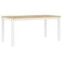 Mesa de comedor Corona madera maciza pino blanco 160x80x75 cm by vidaXL, Kitchen and dining tables - Ref: Foro24-4005719, Pri...