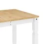 Mesa de comedor Corona madera maciza pino blanco 160x80x75 cm by vidaXL, Kitchen and dining tables - Ref: Foro24-4005719, Pri...