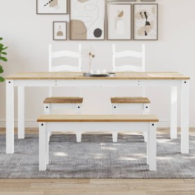 Esstisch Panama aus massivem Kiefernholz in Weiß 180x90x75 cm. von vidaXL, Küchen- und Esstische - Ref: Foro24-4005710, Preis...