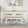 Mesa de comedor Panama madera maciza pino blanco 180x90x75 cm by vidaXL, Kitchen and dining tables - Ref: Foro24-4005710, Pri...