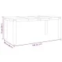 Mesa de comedor Panama madera maciza pino blanco 180x90x75 cm by vidaXL, Kitchen and dining tables - Ref: Foro24-4005710, Pri...