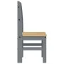 Esszimmerstühle 2 Stück Massivholz Kiefer grau 40x46x99 cm von vidaXL, Essstühle - Ref: Foro24-4005727, Preis: 109,81 €, Raba...