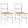 Sillas de comedor Panama 2 uds madera pino blanco 40x46x90 cm de vidaXL, Sillas de comedor - Ref: Foro24-4005731, Precio: 97,...