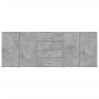 Aparadores 3 uds madera contrachapada gris hormigón by vidaXL, Sideboards - Ref: Foro24-3276612, Price: 275,75 €, Discount: %
