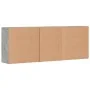 Aparadores 3 uds madera contrachapada gris hormigón by vidaXL, Sideboards - Ref: Foro24-3276612, Price: 271,71 €, Discount: %