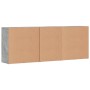Aparadores 3 uds madera contrachapada gris hormigón by vidaXL, Sideboards - Ref: Foro24-3276612, Price: 275,75 €, Discount: %