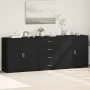 Aparadores 3 uds madera contrachapada negro by vidaXL, Sideboards - Ref: Foro24-3276610, Price: 287,54 €, Discount: %