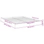 Weißer Bettrahmen aus Holzwerkstoff, 180 x 200 cm von vidaXL, Betten und Lattenroste - Ref: Foro24-842000, Preis: 110,92 €, R...