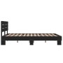 Estructura de cama madera de ingeniería y metal negro 120x200cm de vidaXL, Camas y somieres - Ref: Foro24-3280152, Precio: 14...
