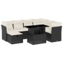 Set de sofás de jardín 8 piezas y cojines ratán sintético negro by vidaXL, Garden sets - Ref: Foro24-3274676, Price: 478,43 €...