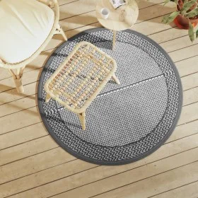 Außenteppich ARAKIL grau Ø120 cm PP von vidaXL, Outdoor-Protektoren - Ref: Foro24-368458, Preis: 18,46 €, Rabatt: %