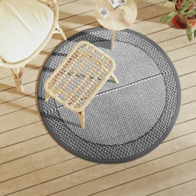 Außenteppich ARAKIL grau Ø120 cm PP von vidaXL, Outdoor-Protektoren - Ref: Foro24-368458, Preis: 18,74 €, Rabatt: %