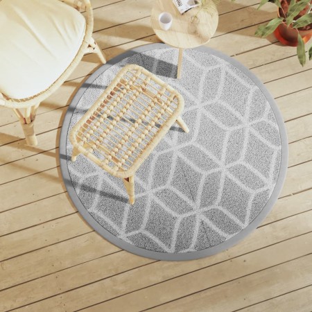 Alfombra de exterior ARAKIL gris Ø120 cm PP by vidaXL, Outdoor protectors - Ref: Foro24-368466, Price: 18,71 €, Discount: %