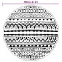 Alfombra de exterior ARAKIL negra Ø120 cm PP by vidaXL, Outdoor protectors - Ref: Foro24-368514, Price: 28,16 €, Discount: %