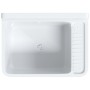 Fregadero lavabo de pared resina blanco 50x35x24 cm de vidaXL, Fregaderos - Ref: Foro24-4002794, Precio: 54,38 €, Descuento: %