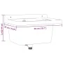 Wandwaschbecken aus weißem Harz 50x35x24 cm von vidaXL, Sinkt - Ref: Foro24-4002794, Preis: 67,37 €, Rabatt: %