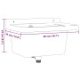 Wandwaschbecken aus weißem Harz 50x35x24 cm von vidaXL, Sinkt - Ref: Foro24-4002794, Preis: 61,49 €, Rabatt: %
