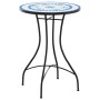 Bistro-Tisch aus blau-weißer Keramikmosaik Ø50x70 cm von vidaXL, Gartentische - Ref: Foro24-4003399, Preis: 78,48 €, Rabatt: %