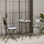 Bistro-Tisch aus blau-weißer Keramikmosaik Ø50x70 cm von vidaXL, Gartentische - Ref: Foro24-4003399, Preis: 78,48 €, Rabatt: %