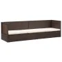 Sofá de jardín con cojines ratán sintético marrón de vidaXL, Tumbonas - Ref: Foro24-49392, Precio: 252,67 €, Descuento: %