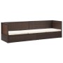 Sofá de jardín con cojines ratán sintético marrón de vidaXL, Tumbonas - Ref: Foro24-49392, Precio: 218,54 €, Descuento: %