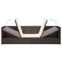 Gartensofa mit braunen synthetischen Rattankissen von vidaXL, Liegen - Ref: Foro24-49392, Preis: 252,67 €, Rabatt: %