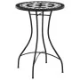 Bistro-Tisch aus schwarz-weißem Keramikmosaik Ø50x70 cm von vidaXL, Gartentische - Ref: Foro24-4003400, Preis: 81,69 €, Rabat...
