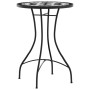 Mesa de bistró de mosaico cerámica negro y blanco Ø50x70 cm by vidaXL, Garden tables - Ref: Foro24-4003400, Price: 83,20 €, D...