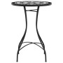 Mesa de bistró de mosaico cerámica negro y blanco Ø50x70 cm by vidaXL, Garden tables - Ref: Foro24-4003400, Price: 83,20 €, D...