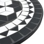 Mesa de bistró de mosaico cerámica negro y blanco Ø50x70 cm by vidaXL, Garden tables - Ref: Foro24-4003400, Price: 83,20 €, D...