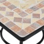 Mesa de bistró de mosaico cerámica terracota 60x60x74 cm