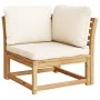Gartenmöbel-Set 6-teilig mit massiven Akazienholzrahmen und Kissen. von vidaXL, Modulare Sofas für den Außenbereich - Ref: Fo...