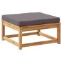 3-teiliges Gartenmöbel-Set mit Akazienholz und Kissen. von vidaXL, Modulare Sofas für den Außenbereich - Ref: Foro24-3214327,...