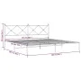 Bettgestell aus weißem Metall mit Kopfteil 200x200 cm von vidaXL, Betten und Lattenroste - Ref: Foro24-376558, Preis: 125,08 ...